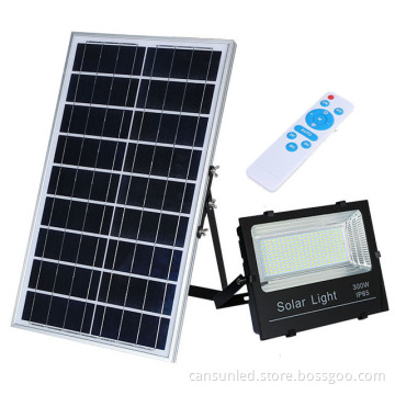 3 Years Warranty CE Certified Rechargeable 100W-300W Solar Panel Garden LED Flood Lights